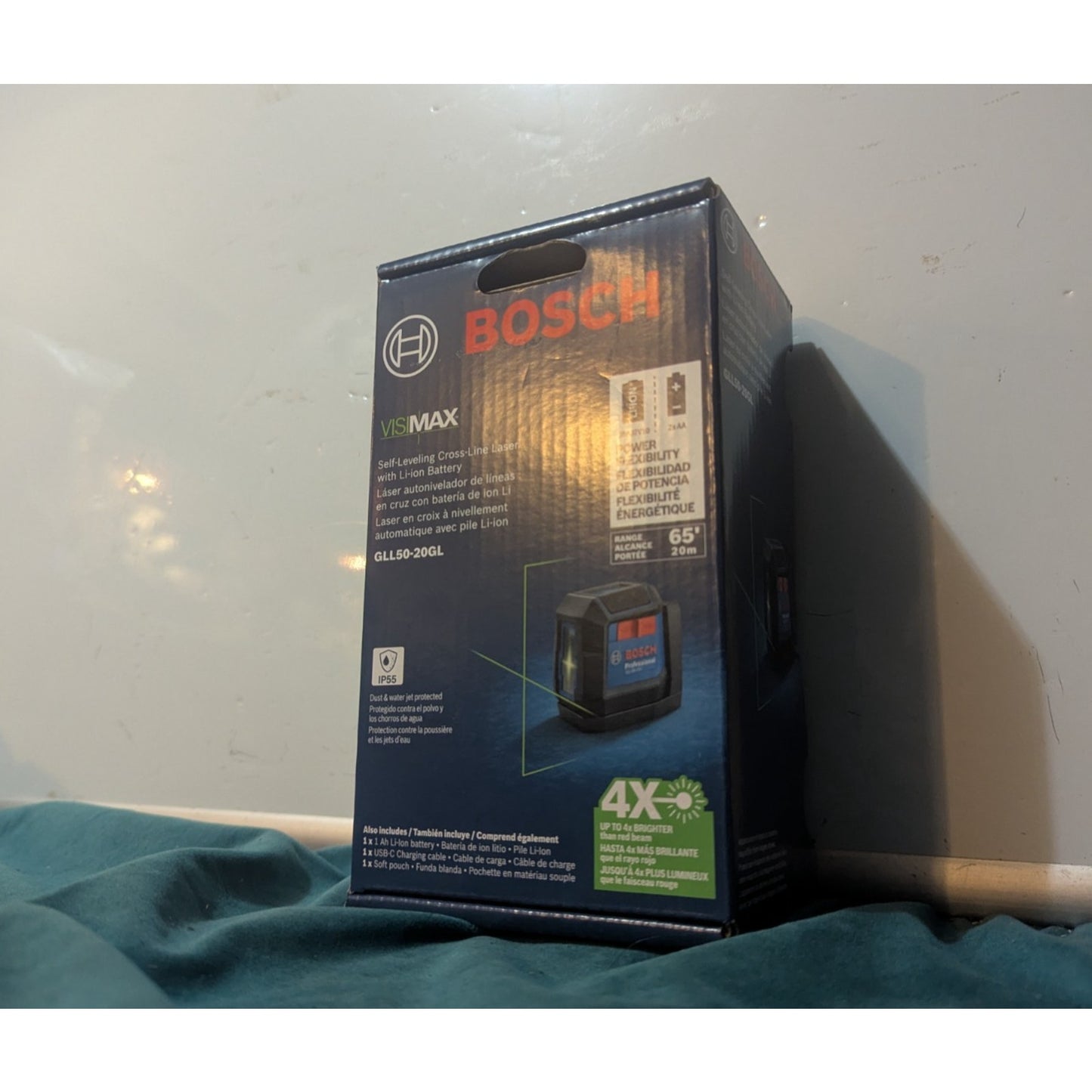 Bosch Rechargeable Self-Leveling Cross-Line Laser Level GLL50-20GL