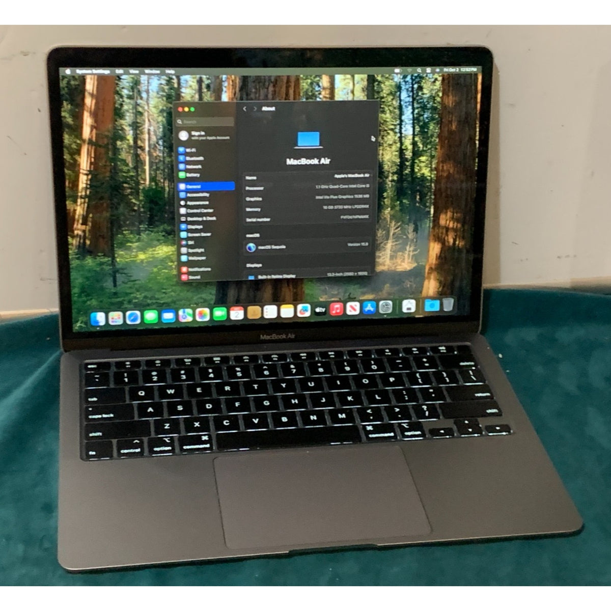 Apple MacBook Air A2179 (2020) 13.3" | i5-1030NG7 | 8GB PC4L | 256GB Sequoia