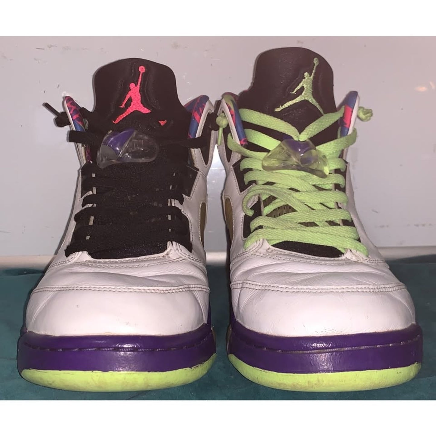 Nike Air Jordan 5 Retro Alternate Bel-Air White/Green/Purple DB3335100 Size 10.5