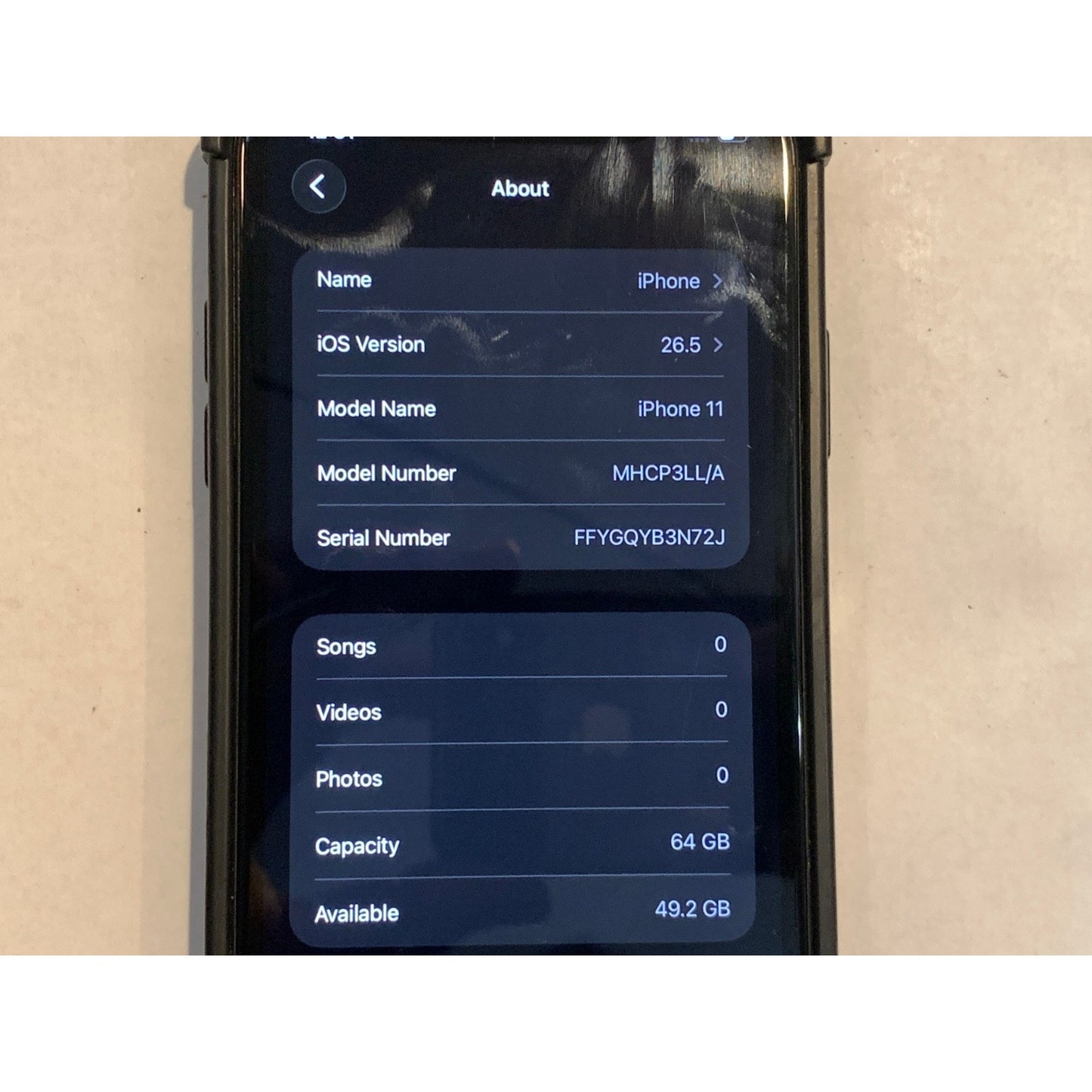 Apple iPhone 11 64GB A2111 Black Unlocked