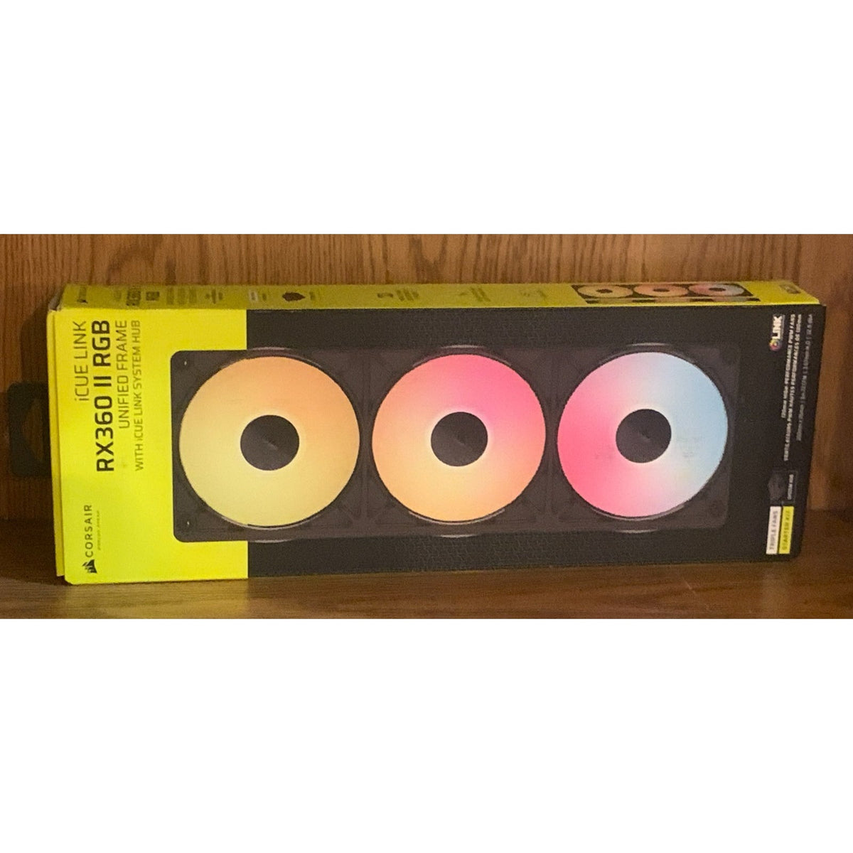 CORSAIR iCUE LINK RX360 II RGB PWM Fans with System Hub - Unified Frame - Optimi