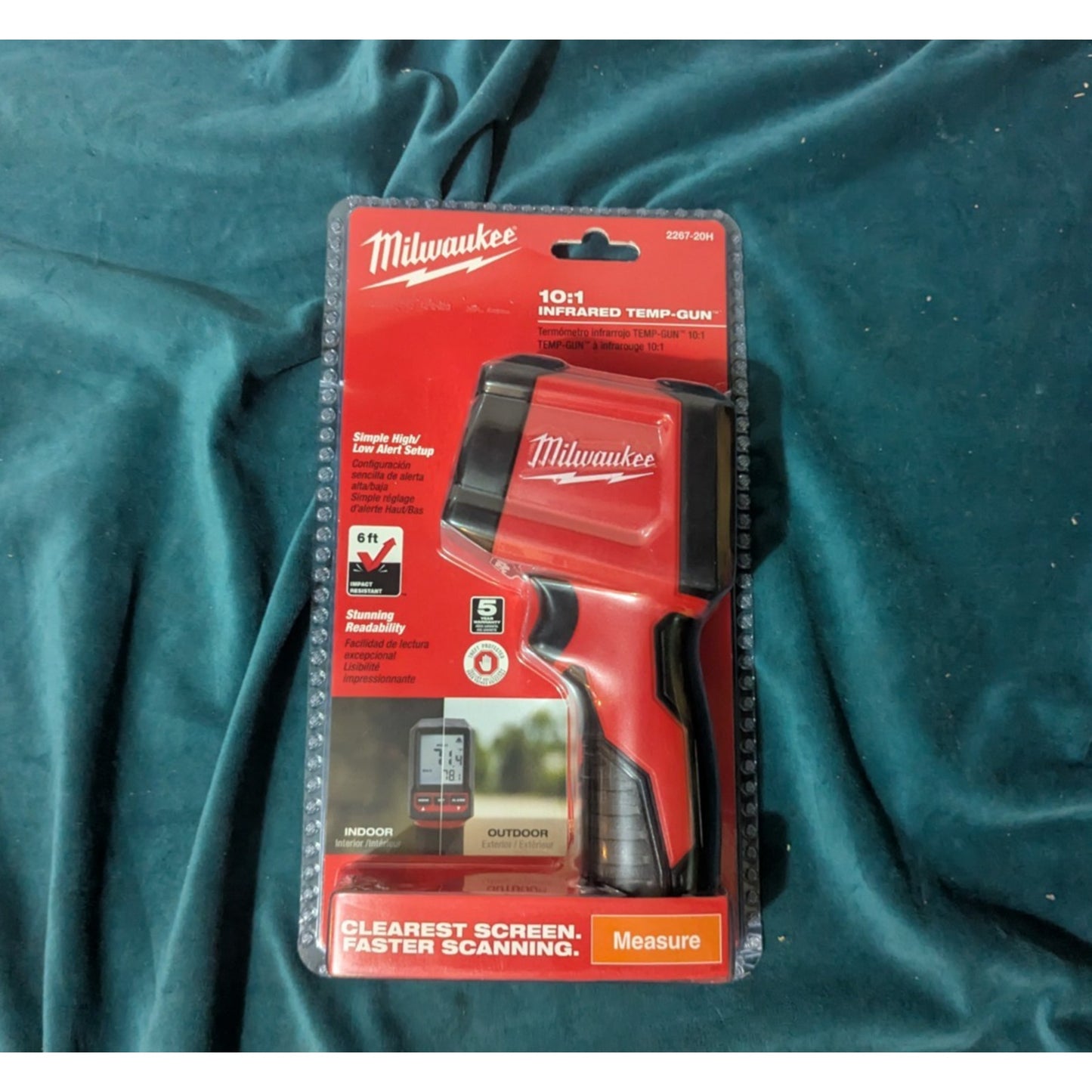 Milwaukee 2267-20H Infrared 10:1 Thermometer - Red