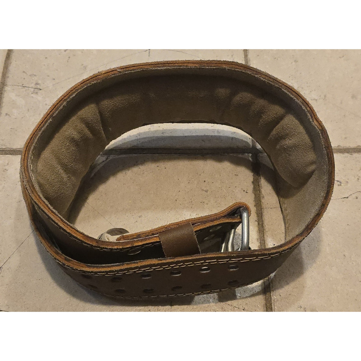 Harbinger 6" Padded Leather Weight Lifting Belt