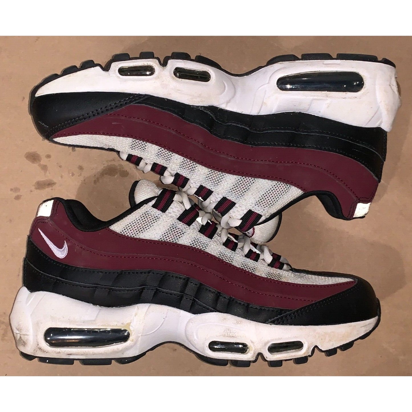 Nike Boys Air Max 95 Recraft CJ3906-104 White Casual Shoes Sneakers Size 7Y