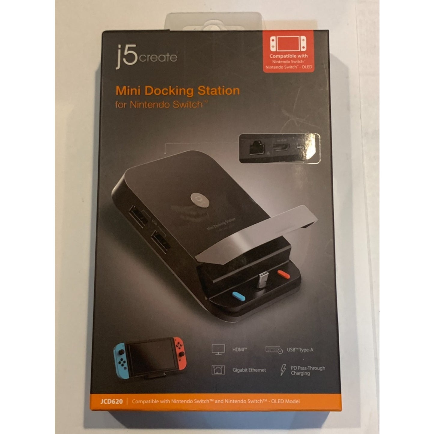 j5create JCD620 Mini Docking Station for Nintendo Switch - New