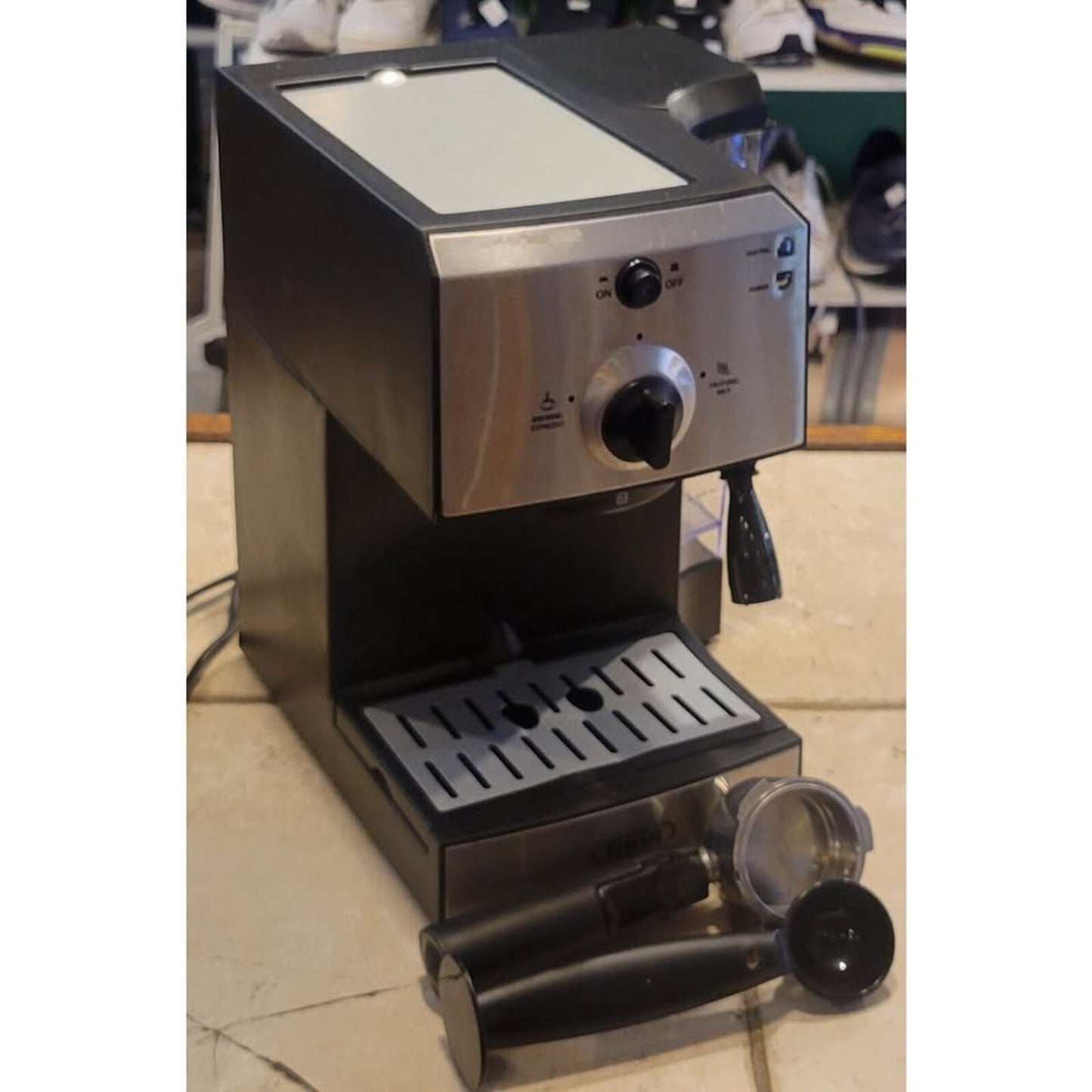 Gevi Espresso Machine GECMD627BK-U Cappuccino Coffee Maker 15 Bar, Milk Frother