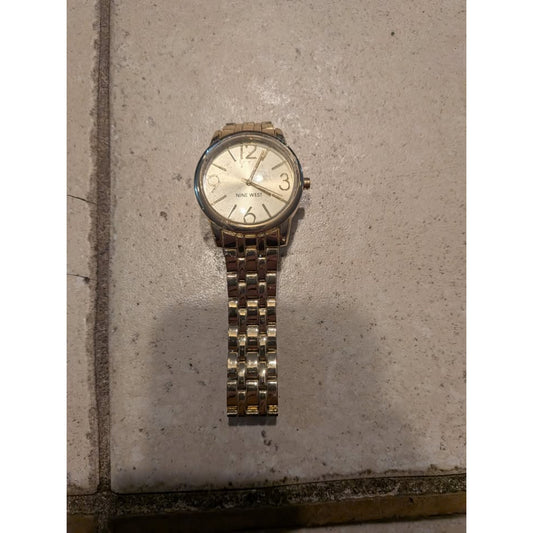 Nine West Champagne Dial Gold-Tone Bracelet Watch NW-1578g