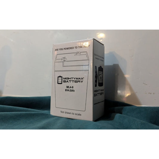 Mighty Max ML4-6 6V 4.5AH 3FM4 Replacement Battery