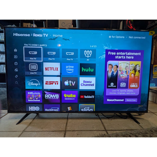 Hisense 58" 4K UHD HDR10 Roku Smart Tv / 58R6E3