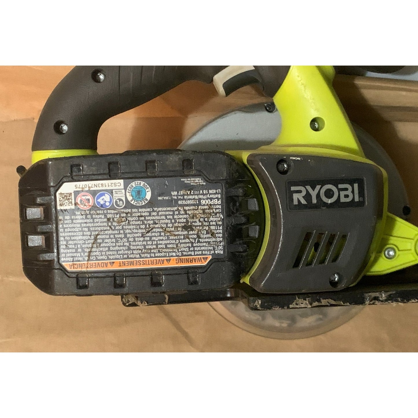 Ryobi PCL500 18V 5-1/2" Battery Powered Circular Saw With Blade