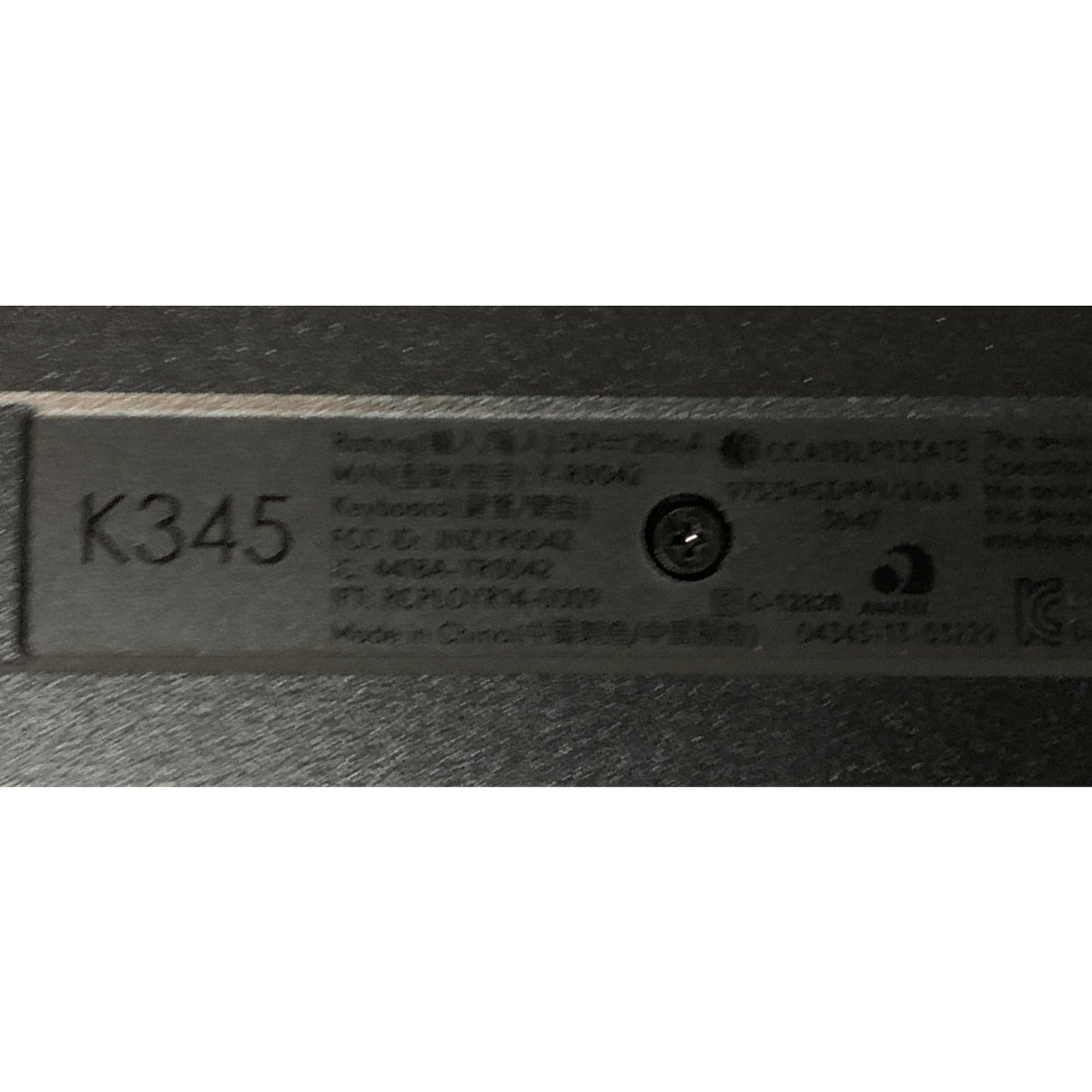 Logitech K345 Wireless Keyboard - Full-Sized Keyboard with Palm Rest, 2.4 GHz