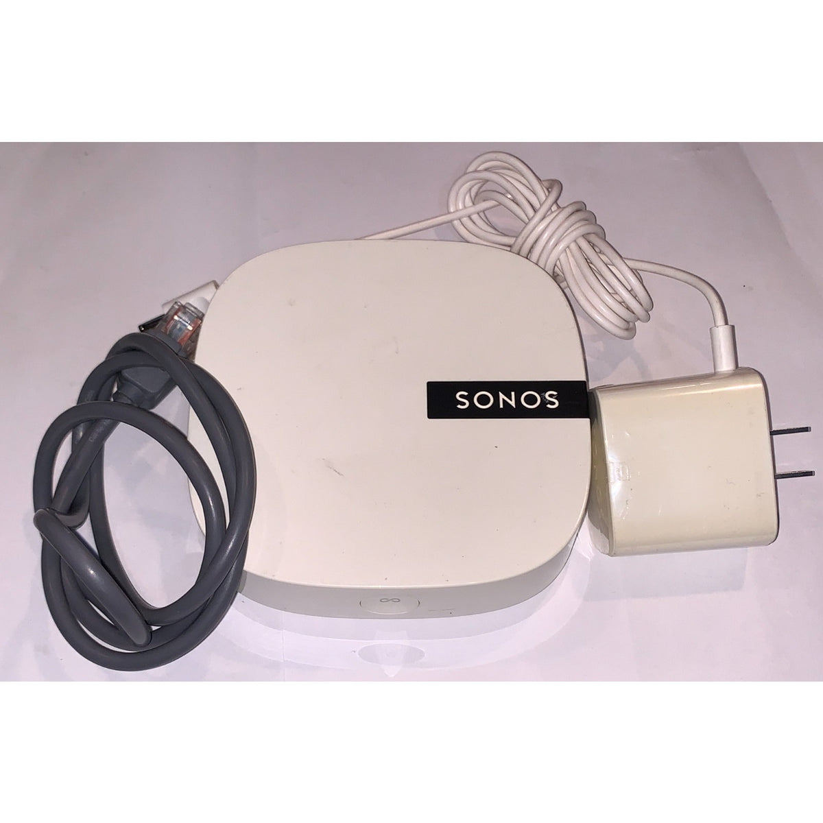 Sonos Boost Wireless Speaker Transmitter Router WiFi Extender White w Power Cord