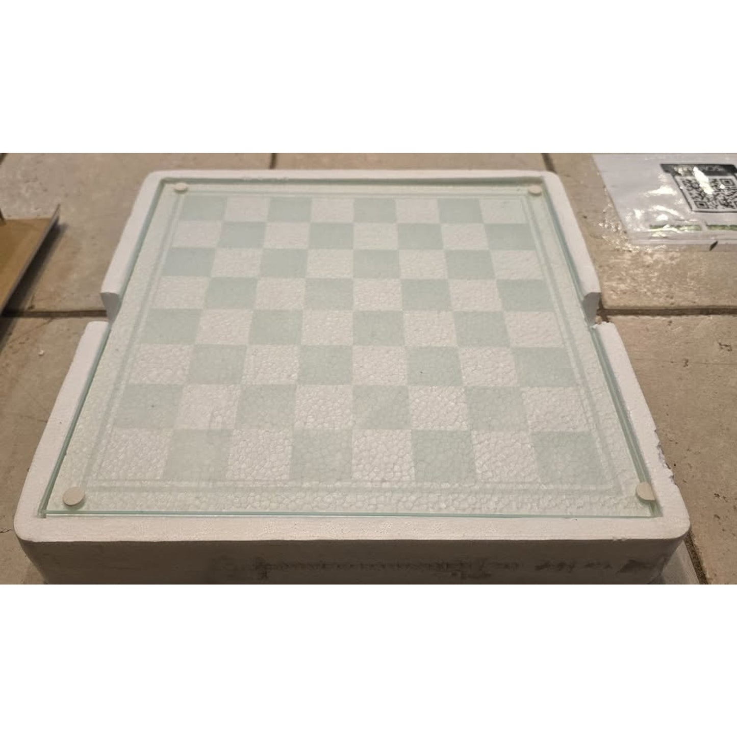 Glass 3-In-1 Chess Set