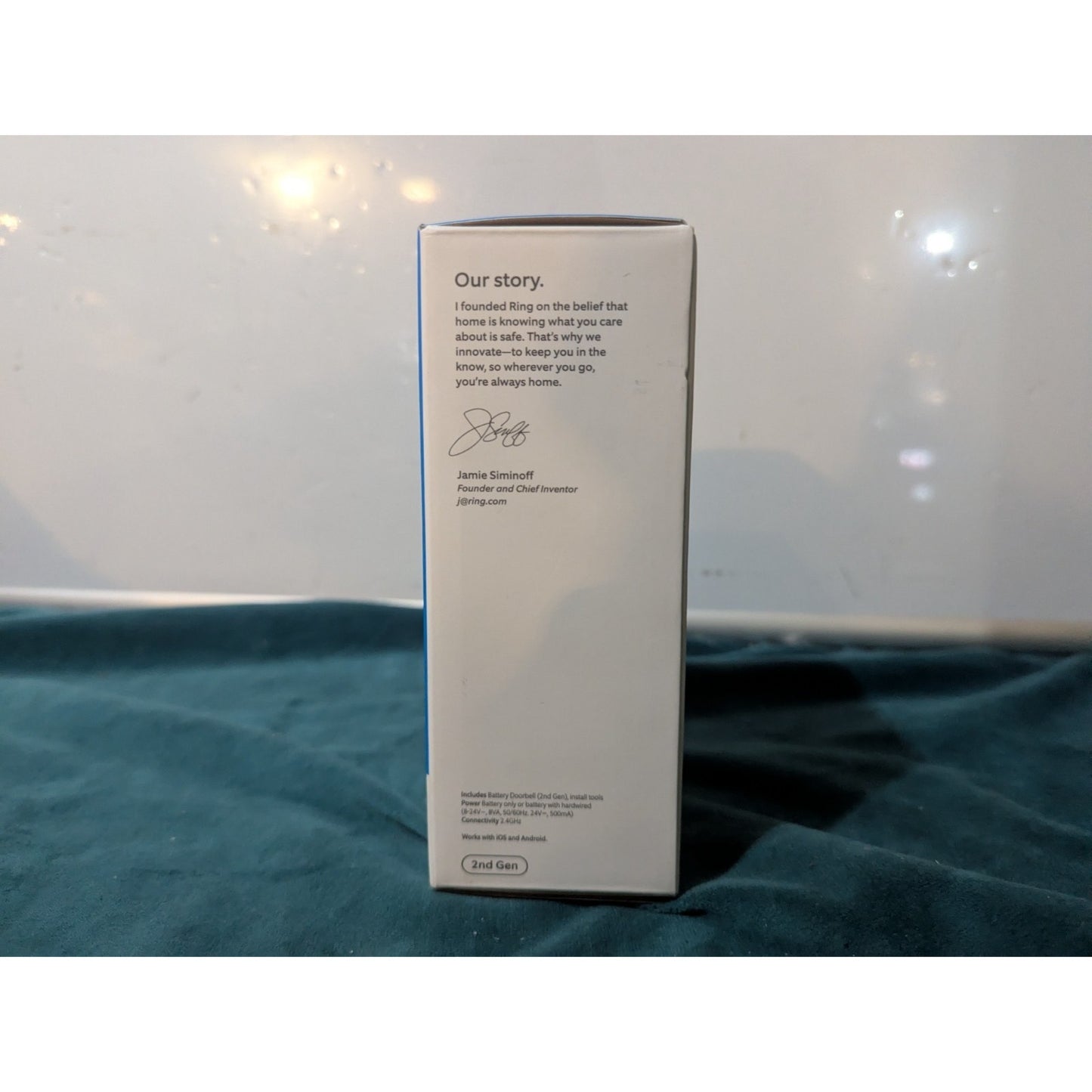 Ring Battery Doorbell Camera 2k 2nd Gen Matte Mocha
