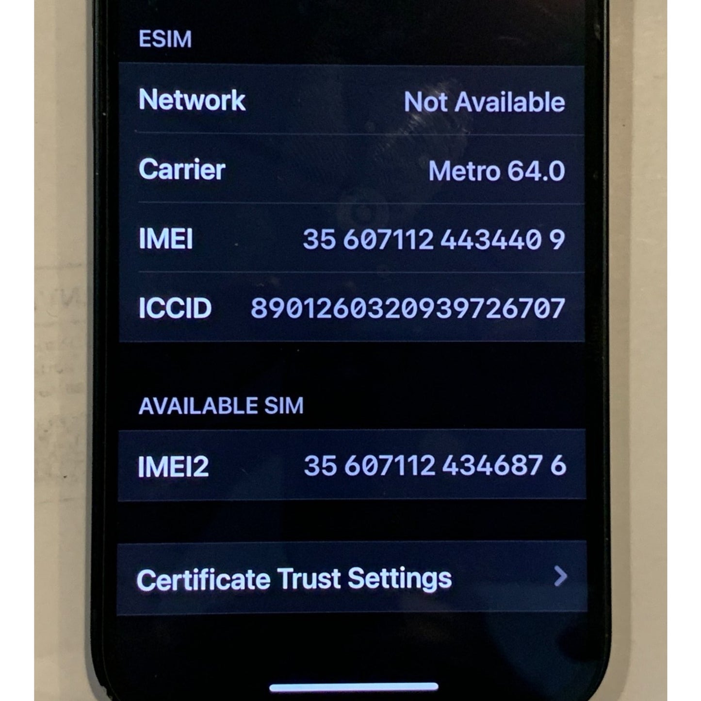 Apple iPhone 14 Metro PCS 128GB Midnight Black 90% Battery