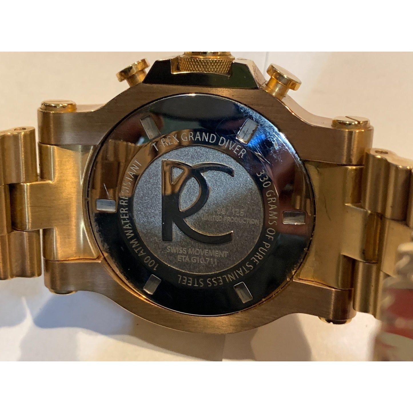 Renato T-Rex Grand Diver Swiss Made Rose Gold Limited 98/125 Men's Watch