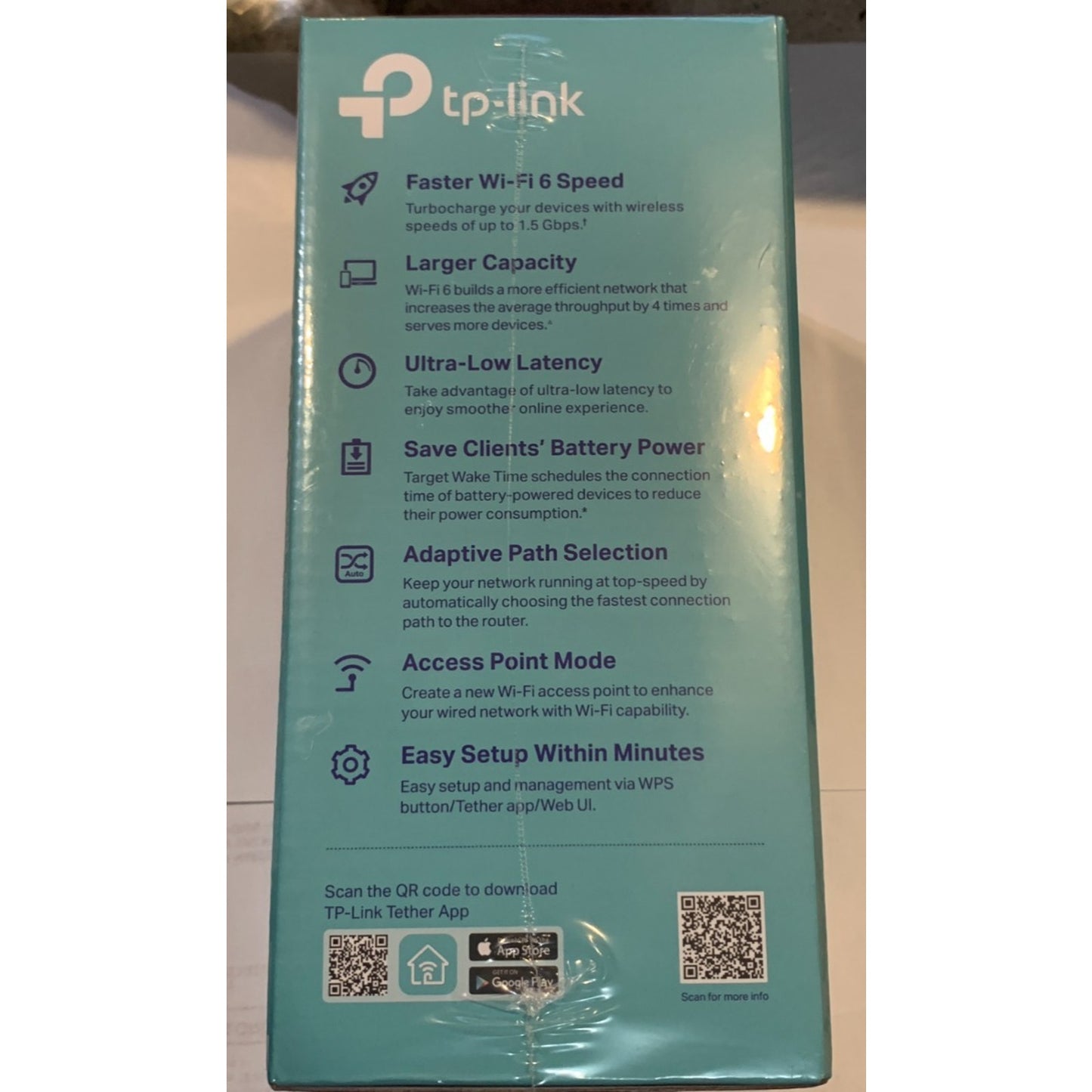 TP-Link AX1500 RE505X WiFi Range Extender -Brand New Sealed!