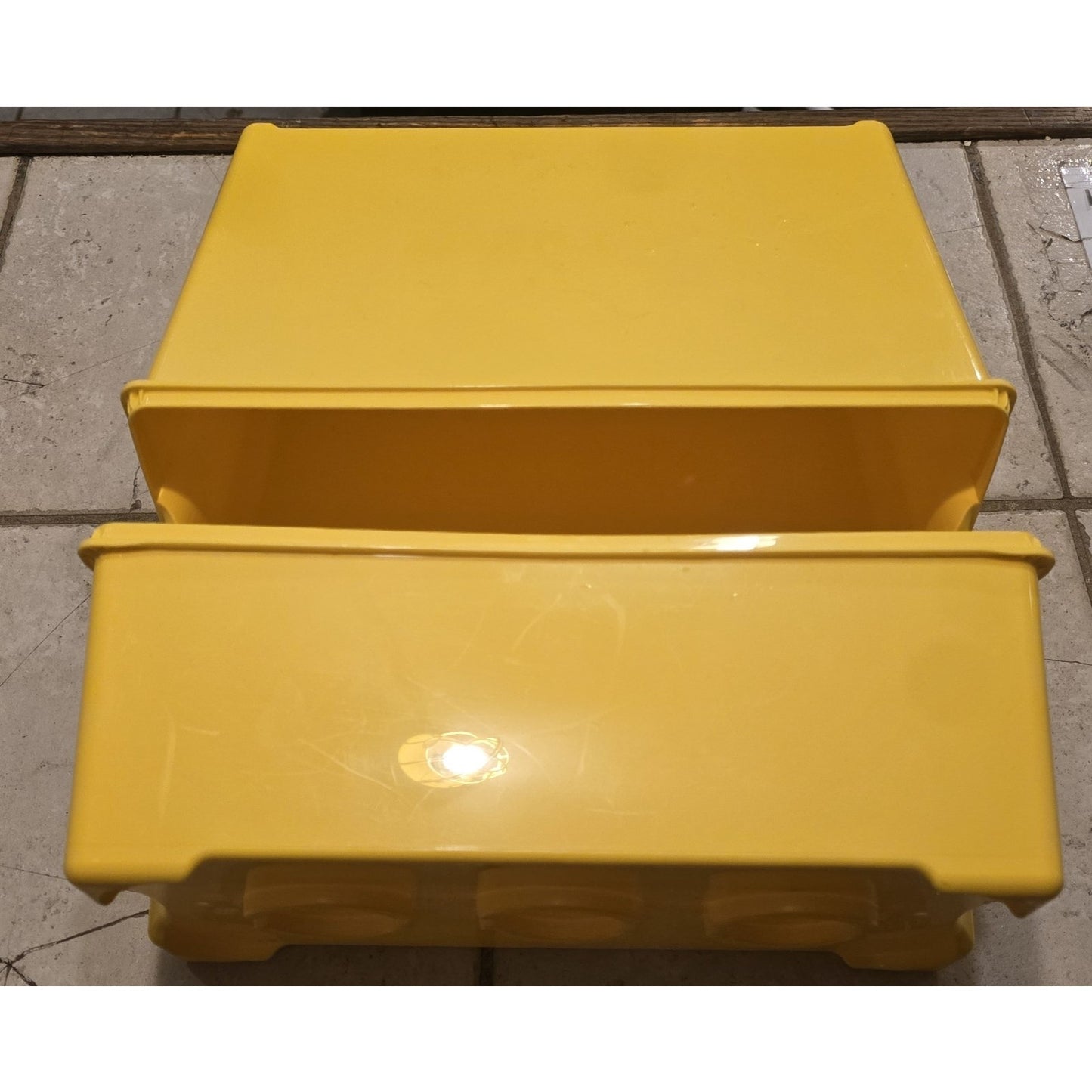 Set of 2 Lego Stackable Storage Containers