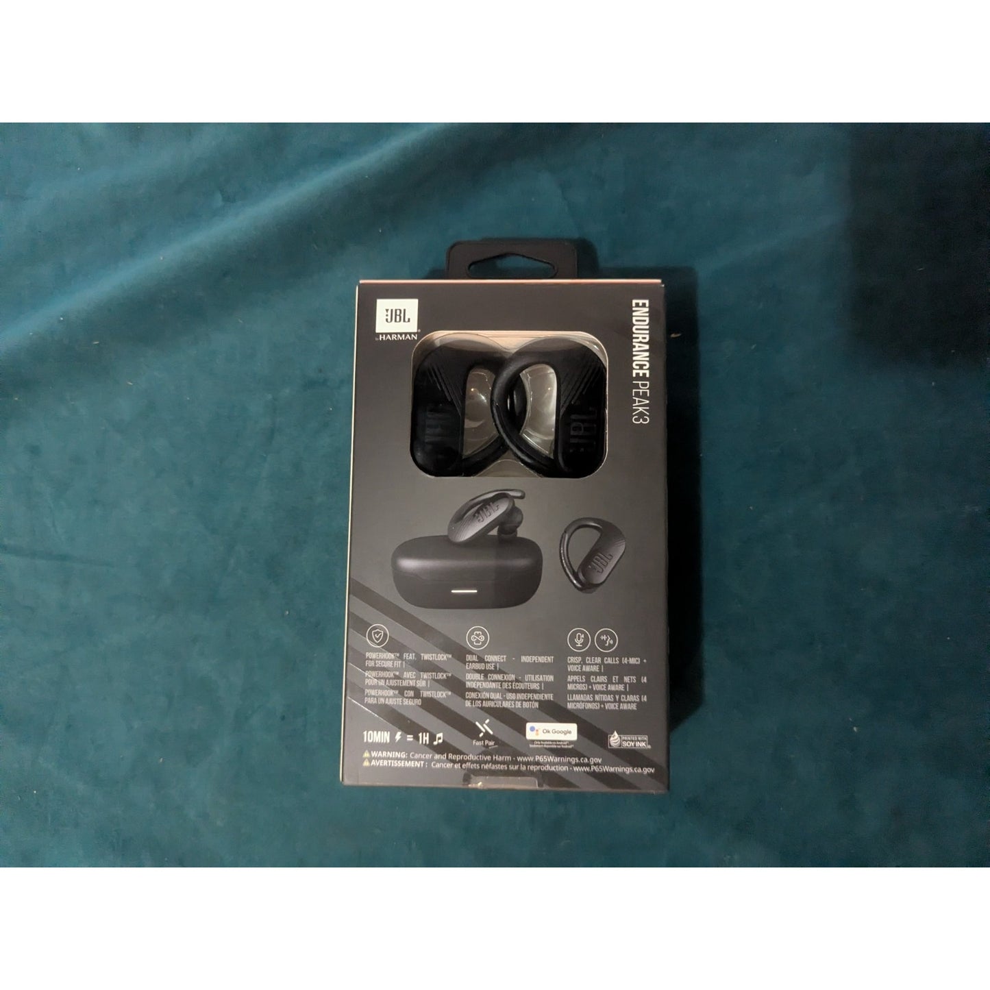JBL Endurance Peak 3 Wireless Headphones Black