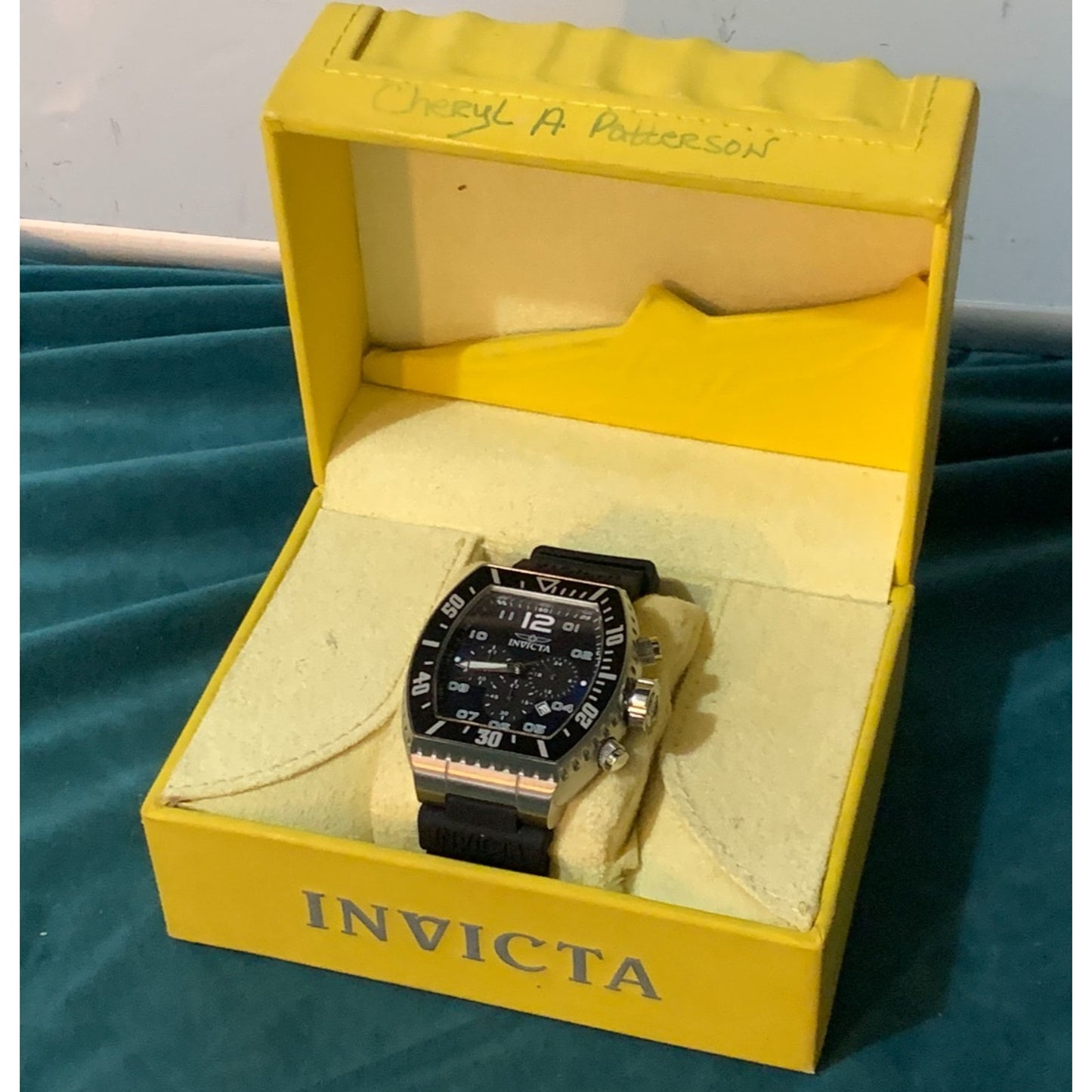 Invicta 47281 Pro Diver 51mm Airlock Men's Chronograph Blue Dial Silicone Strap