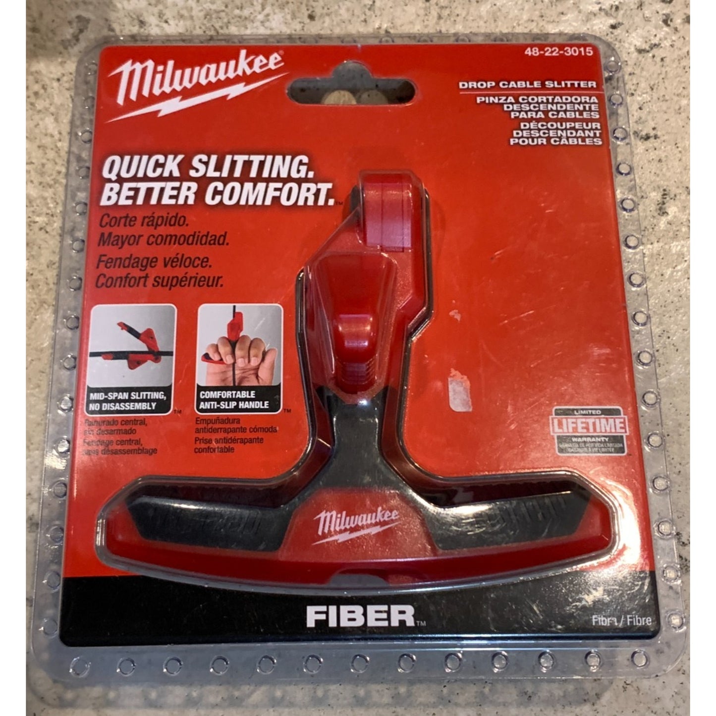 Milwaukee 48-22-3015 Fiber Optic Drop Cable Slitter NEW