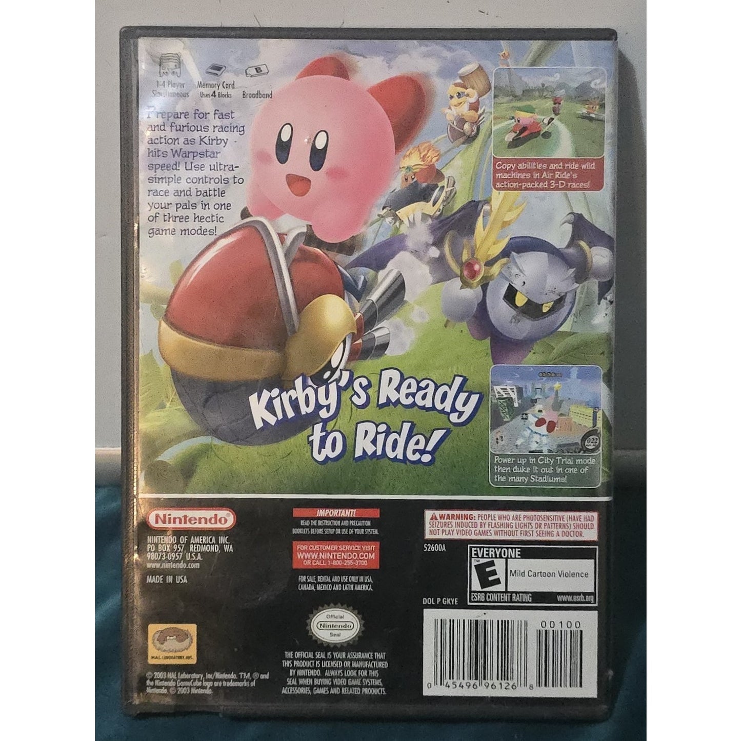 Kirby Air Ride (Nintendo GameCube, 2003) tested