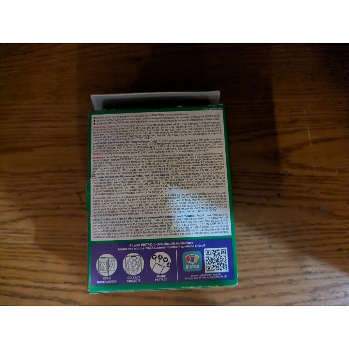 FujiFilm Instax Wide Square Film 20 Sheets