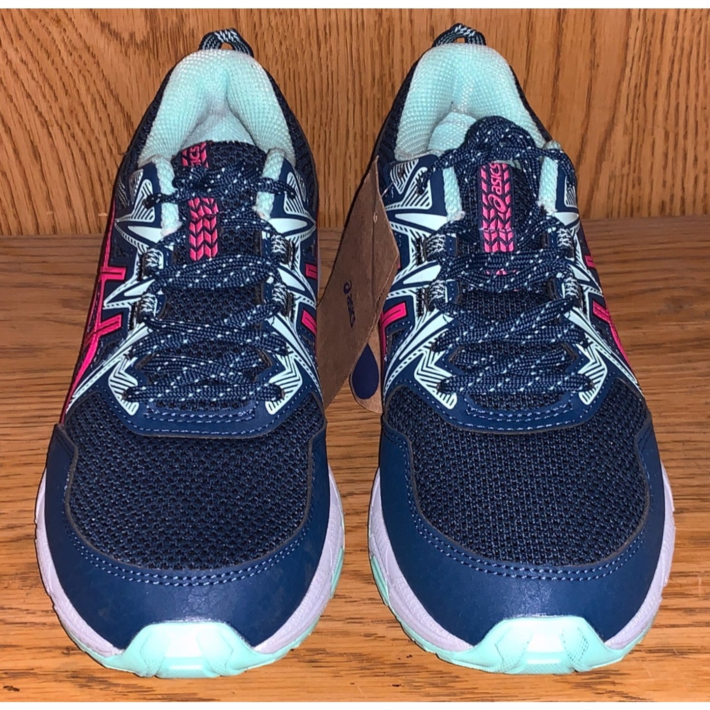 Asics Gel-Venture 8 Trail Running Shoes Sneakers Women's Size 6 Blue Pink