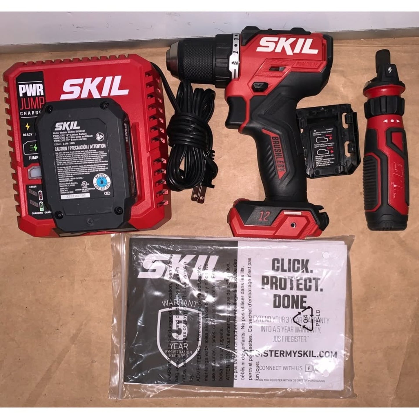 Skil PWRCore 12V Lithium Ion Drill Driver W/ Battery and Charger DL6290A-00