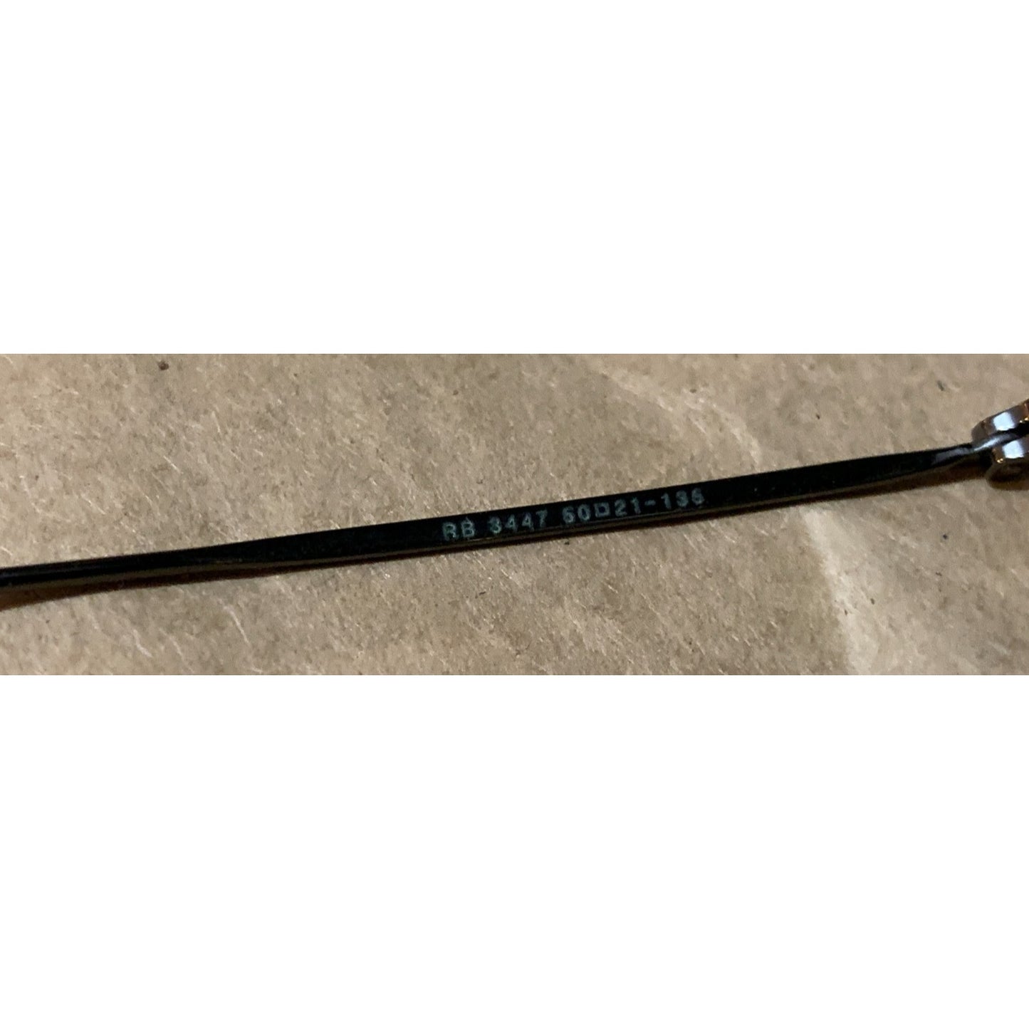 Ray Ban RB3447 Round Metal Black 50-21 135