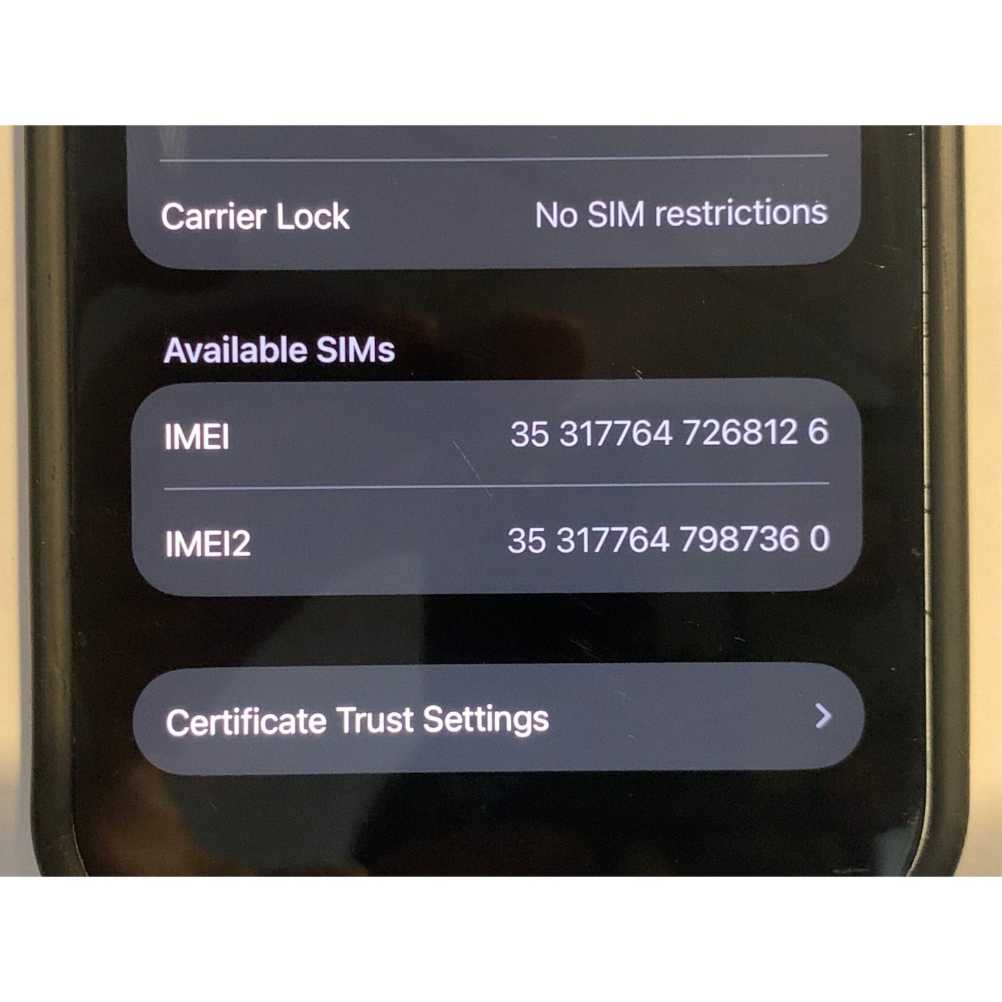 Apple iPhone 15 A2846 Unlocked 128GB White