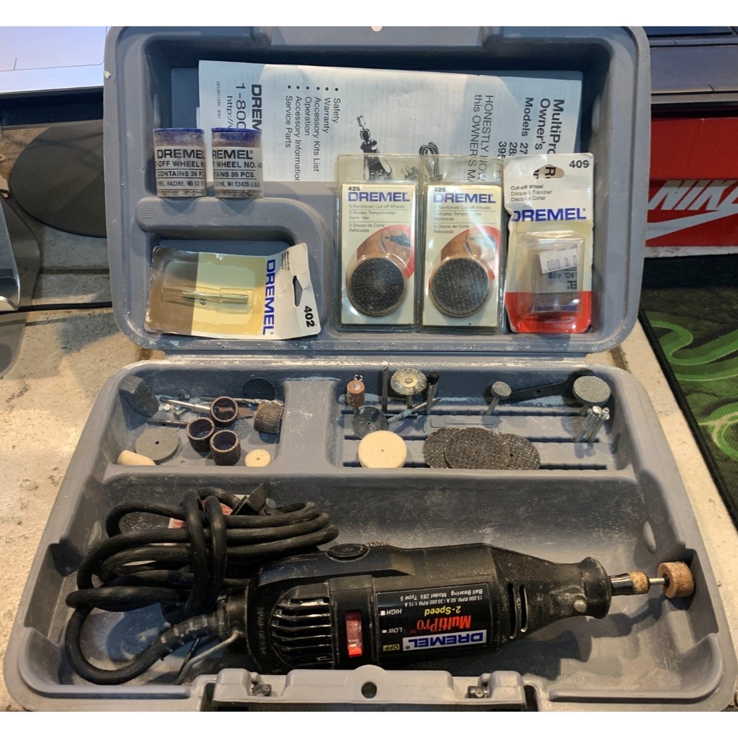 Dremel MultiPro Rotary Tool Grinder 285 Set w/ Case