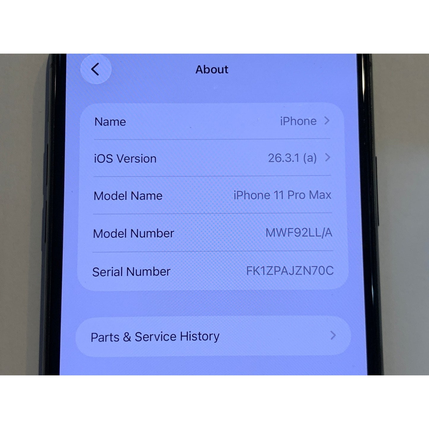 Apple iPhone 11 Pro Max 64GB (AT&T) A2161 Space Gray