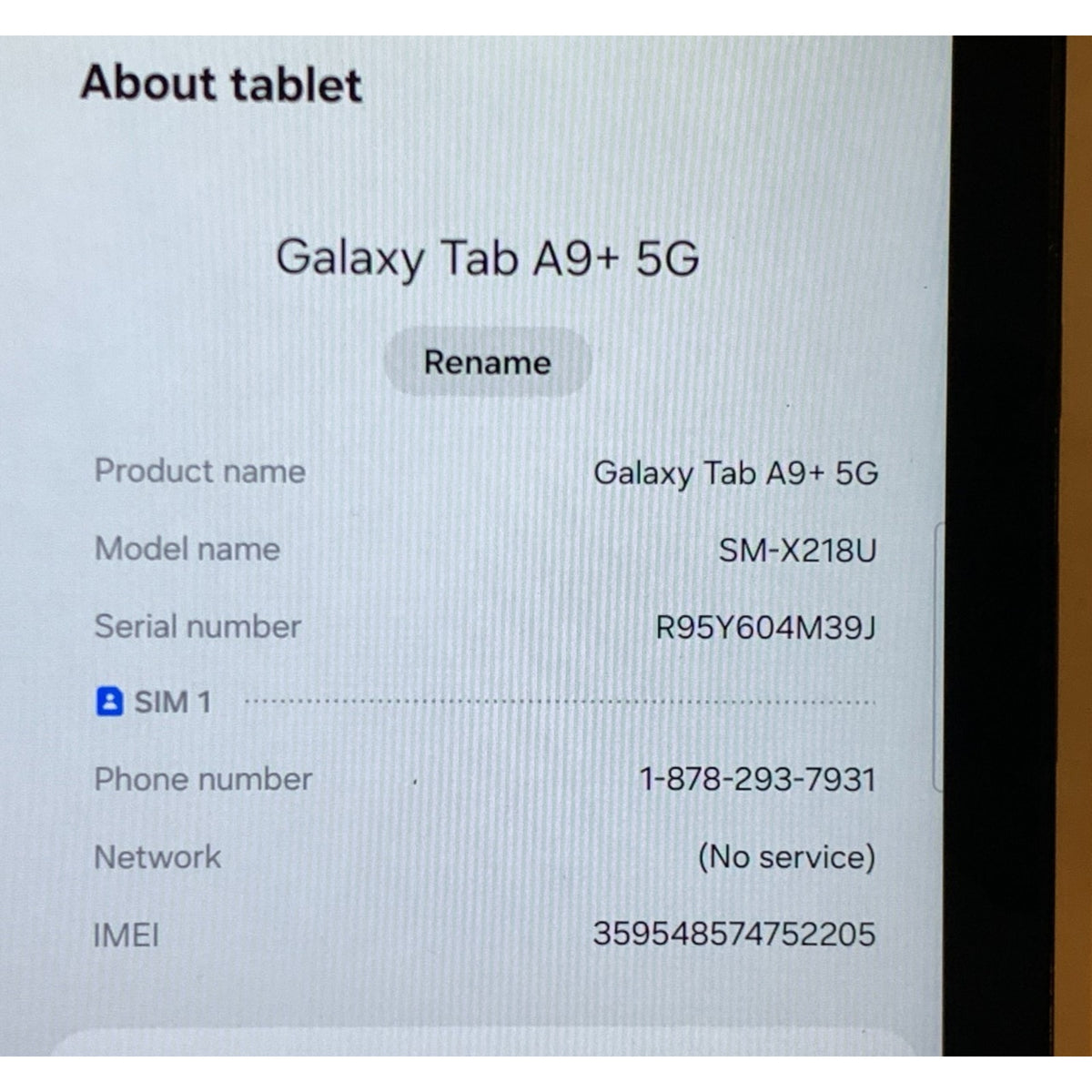 Samsung Galaxy Tab A9+ Plus - SM-X210 - 11" 64GB - Gray