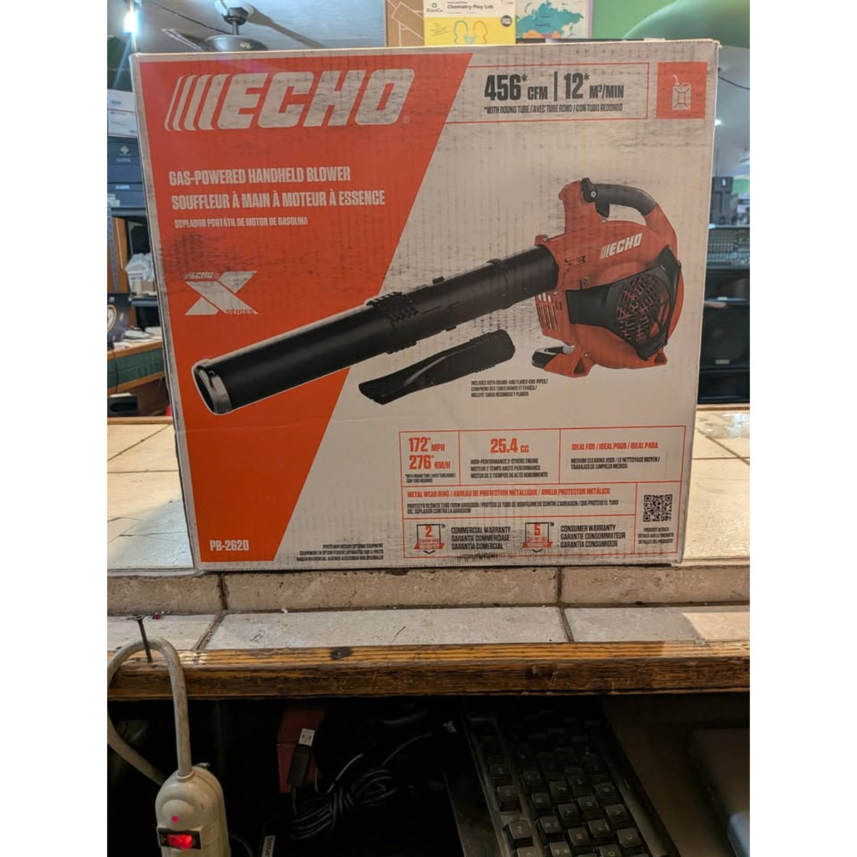 Echo 172 MPH 456 CFM 25.4 cc Gas 2-Stroke X Series Handheld Leaf Blower / PB-2620
