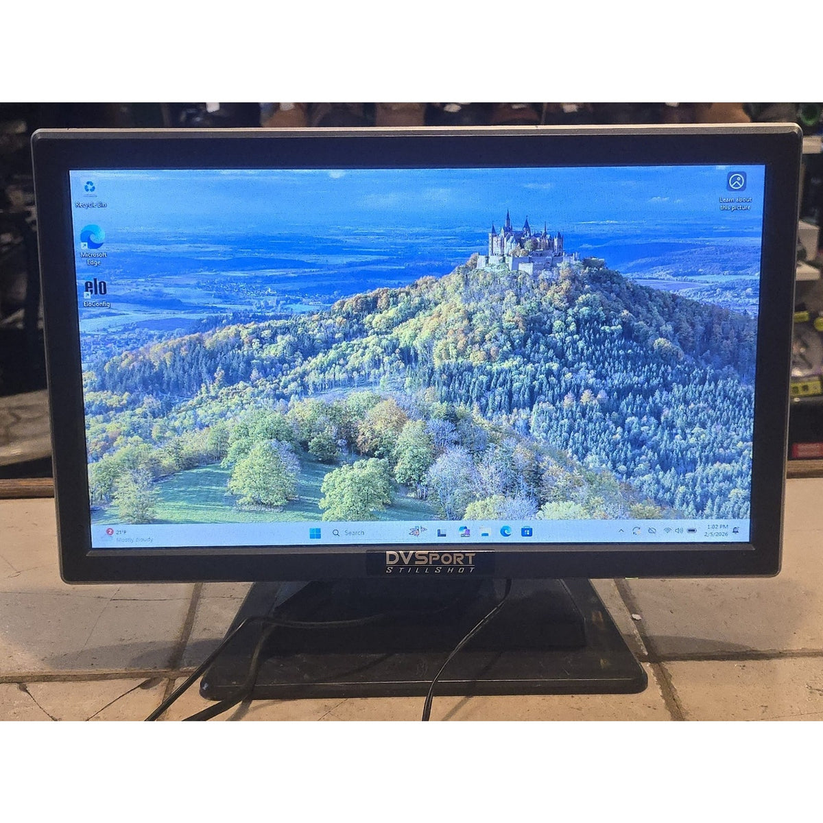 ELO E783686 Touch ET1919L-8CWA-1-GY-G Touchscreen Monitor 16" x 9"