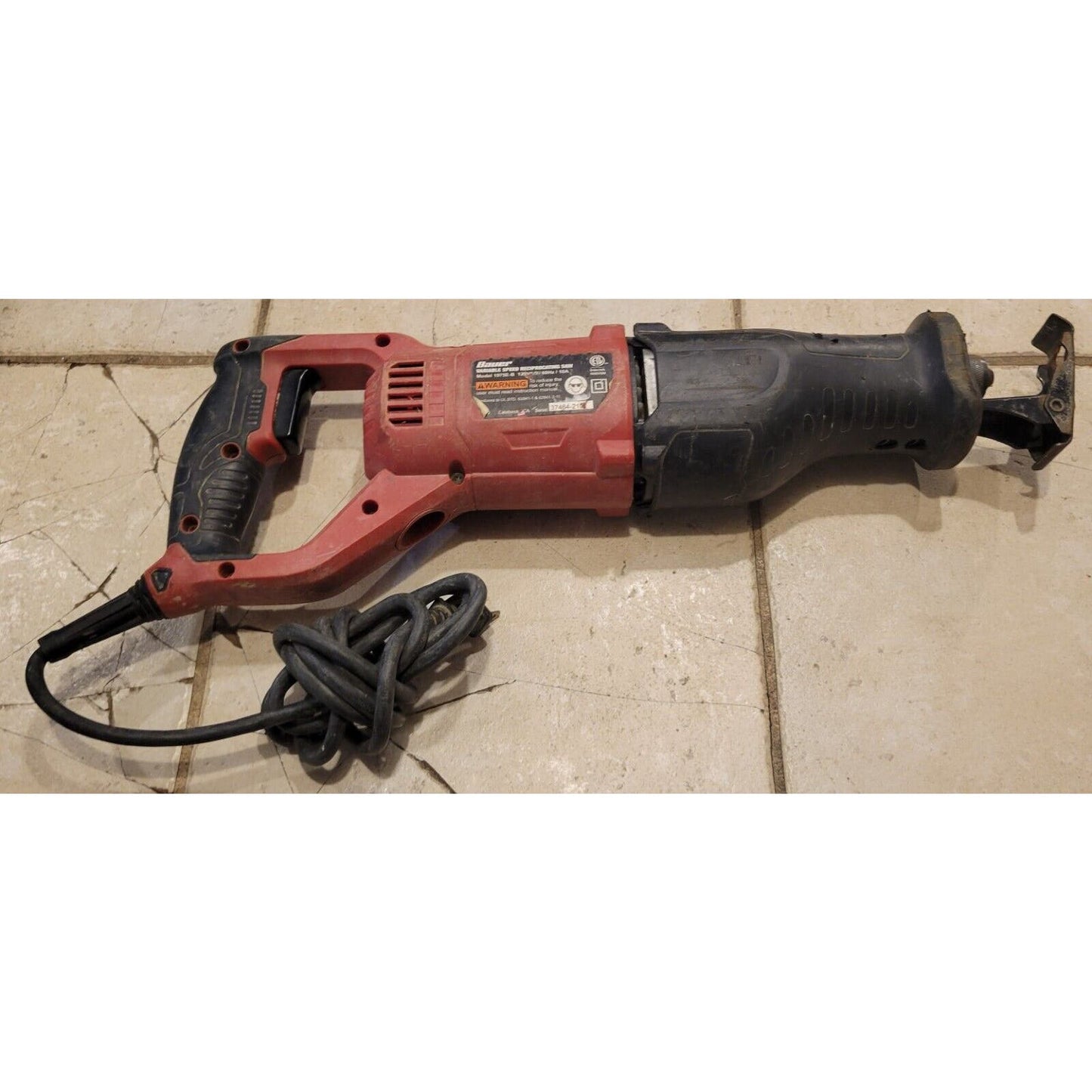 Bauer 1975EB Variable Speed Corded 10 AMP 120 V Red Electric Reciproc