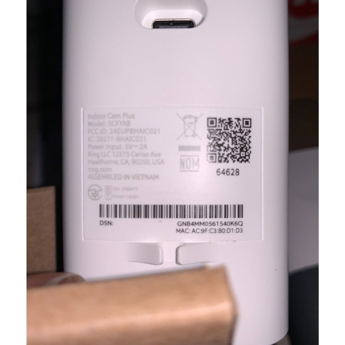 New Ring Battery Doorbell With Indoor Cam Plus Doorbell Camera Black (2nd Gen)