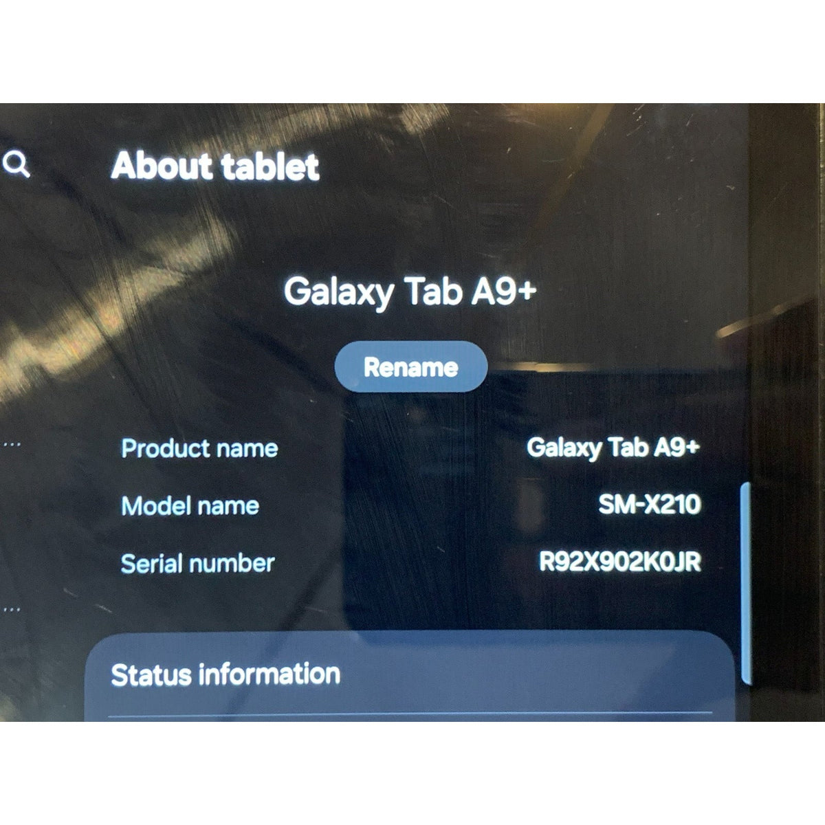 WiFi Only Samsung Galaxy Tab A9 Plus 11.0" 64GB Black SM-X210