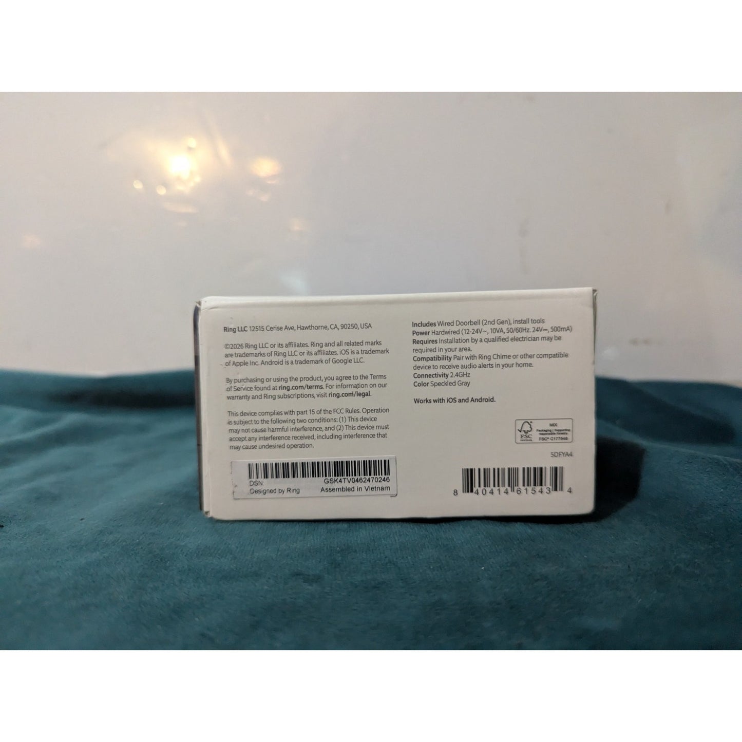 Ring Battery Doorbell 2nd Gen 2K 5DFYA4