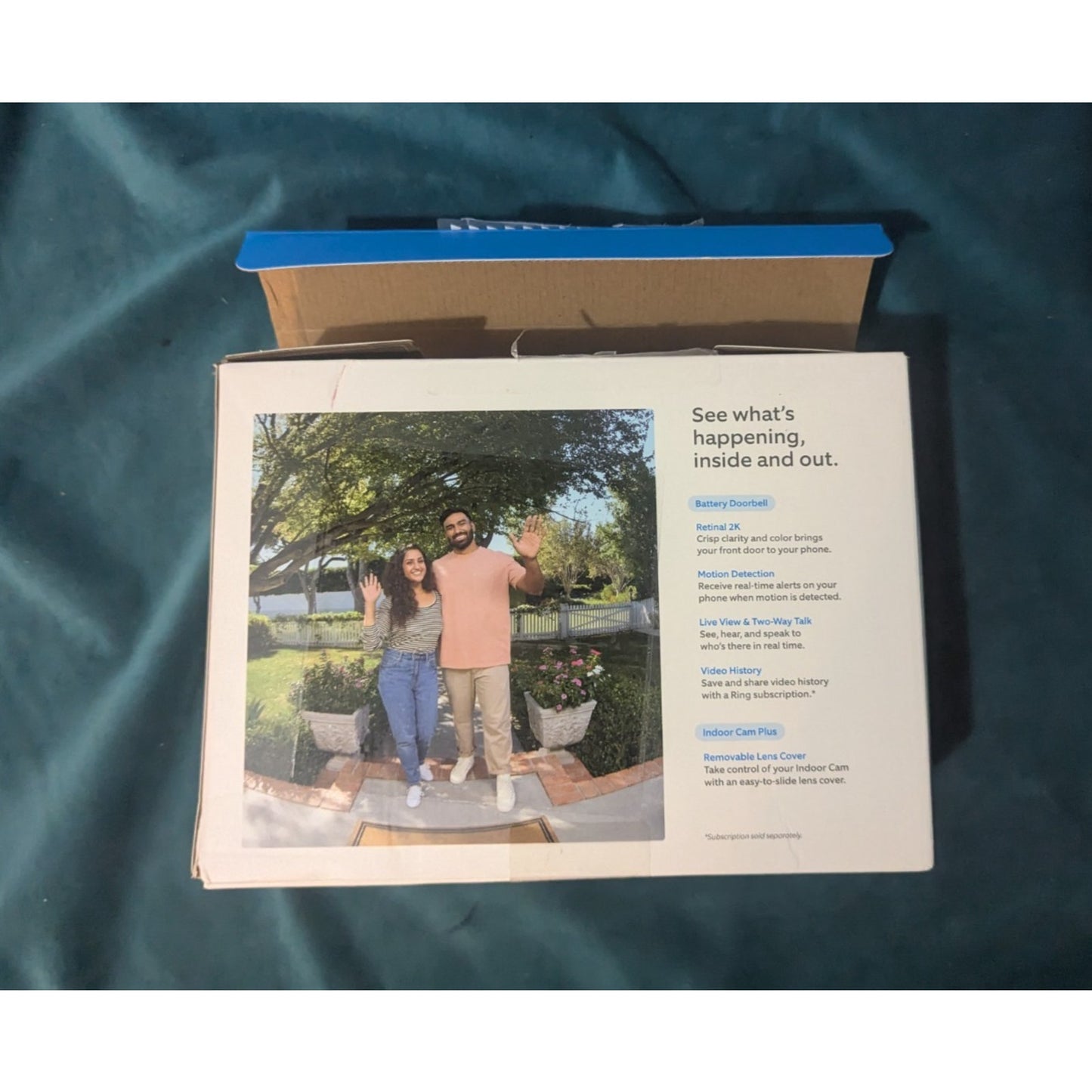 Ring Battery Doorbell + With Indoor Cam Plus Doorbell Bundle