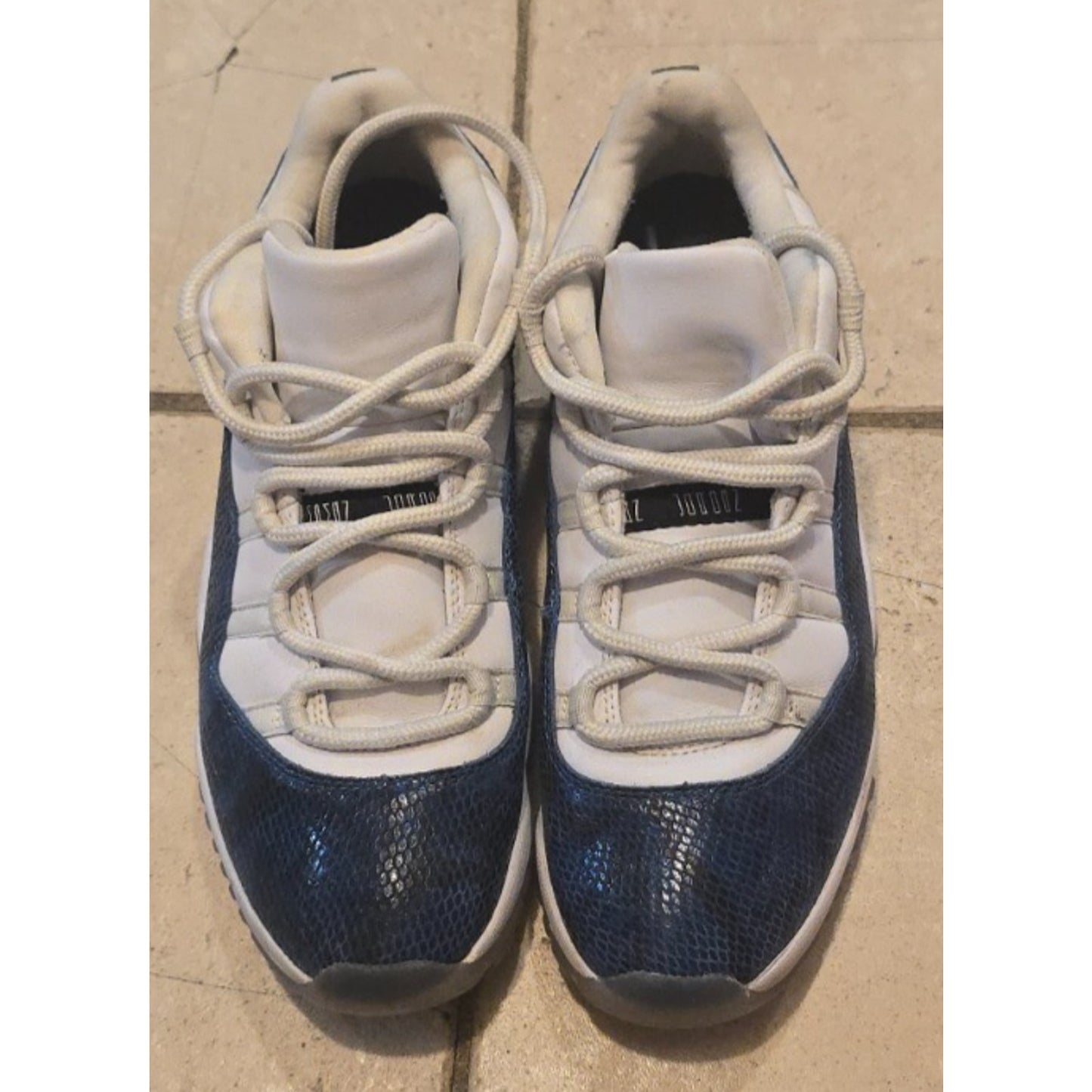Nike Air Jordan 11 Retro Low Snakeskin Navy Mens 12 CD6846-102 Sneakers 2019