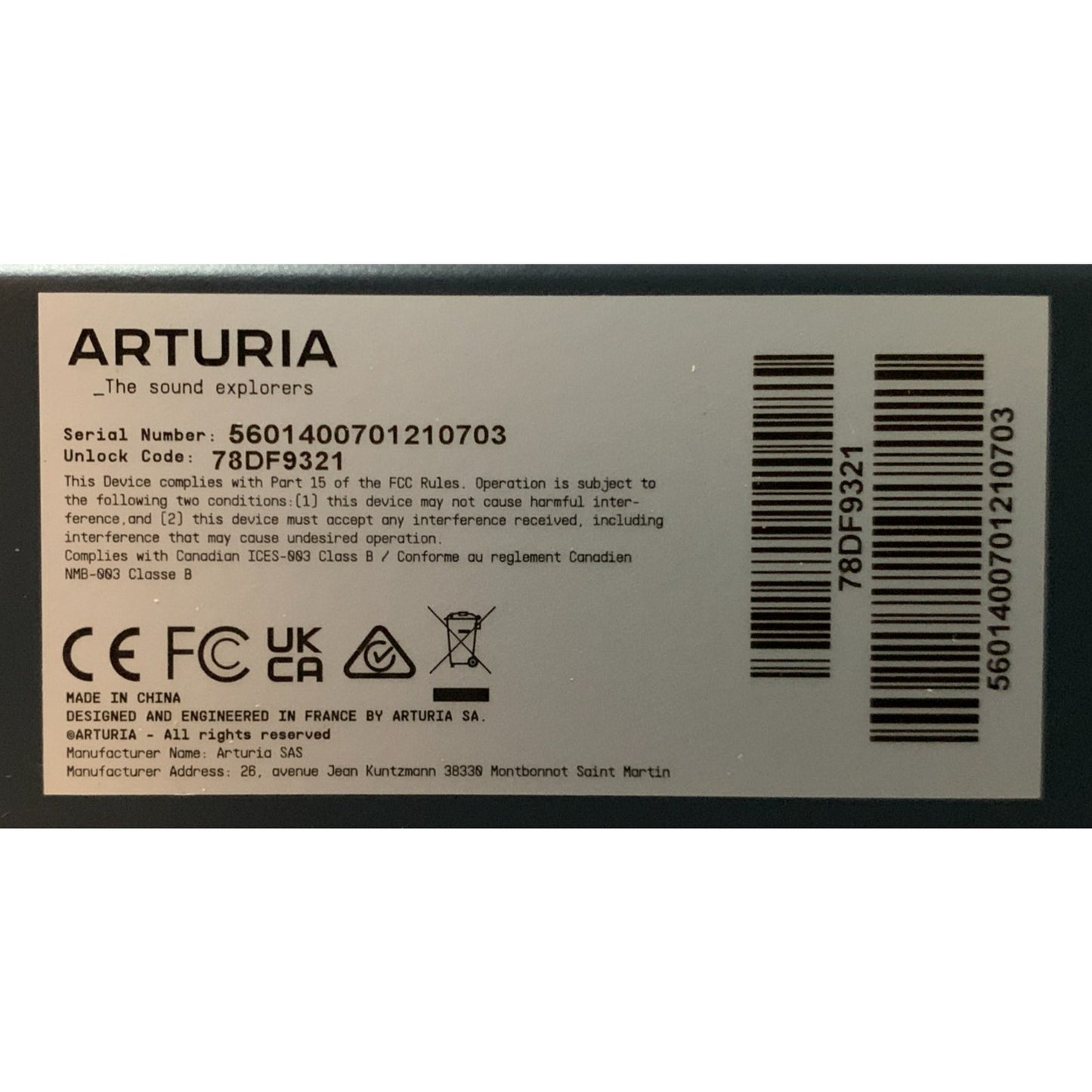 Arturia DrumBrute Drum Machine Analog Drum Synthesizer Used