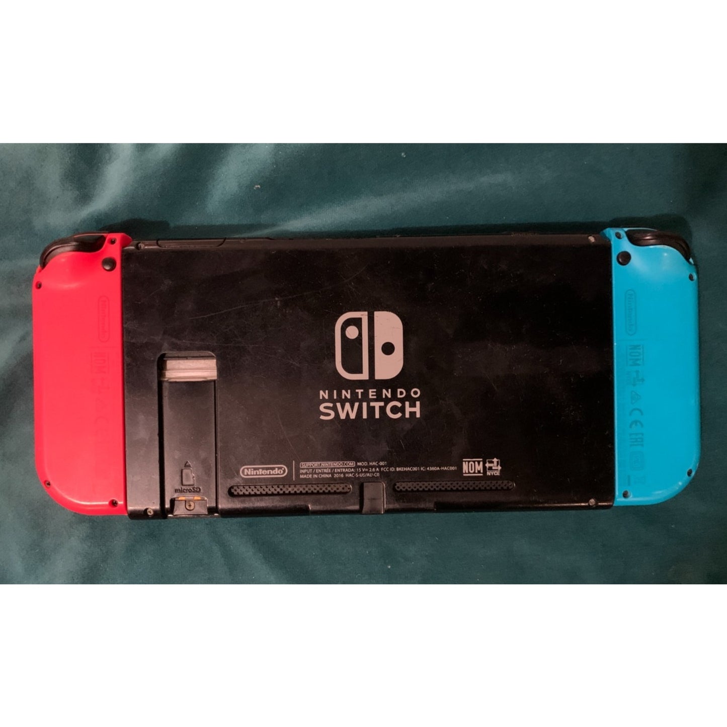 Nintendo Switch (HAC-001-01) With Red / Blue Joycon & Dock