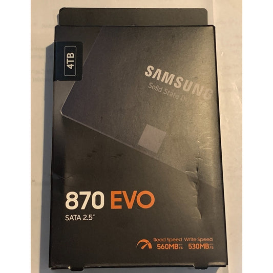 Samsung 870 EVO 4TB SSD - 2.5" SATA III Internal SSD (MZ-77E4T0) *NEW, SEALED*
