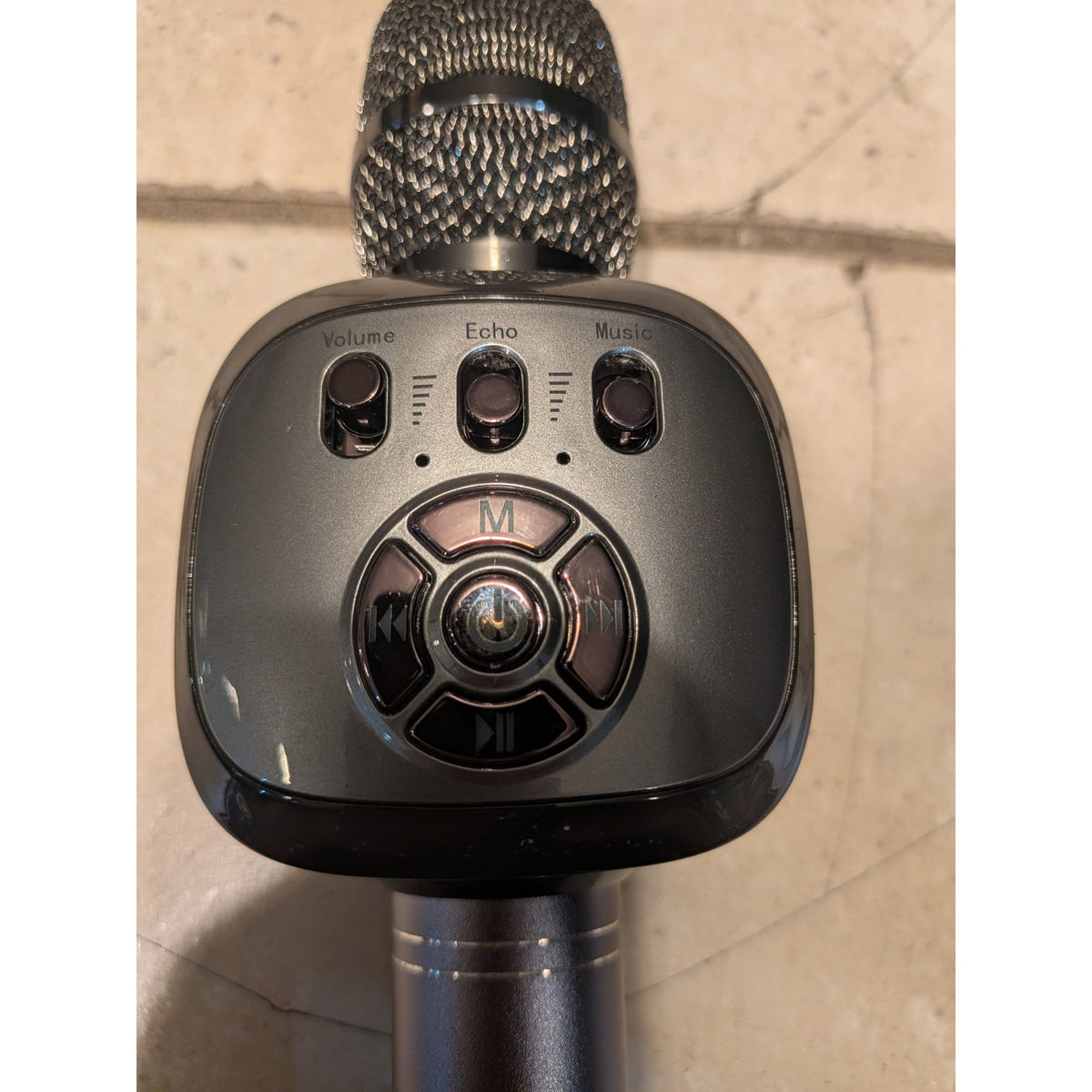 Wireless Karaoke Speaker Microphone / Gray /