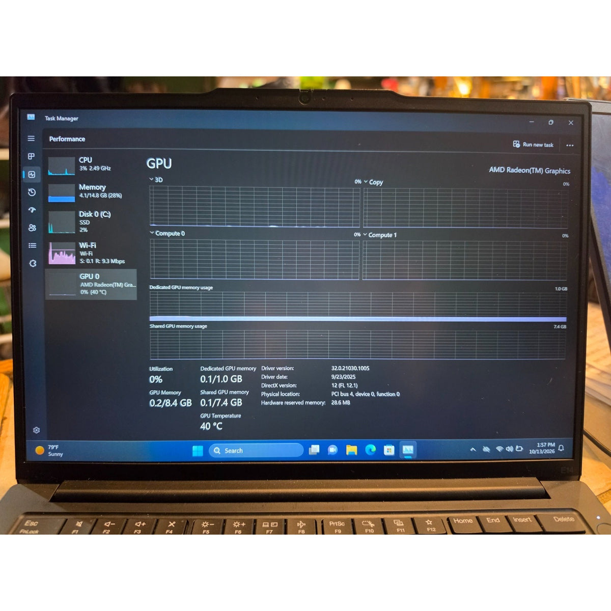 LENOVO ThinkPad E14 Gen 6 14" 512gb SSD 16GB Ram Ryzen 7 7735U AMD Radeon