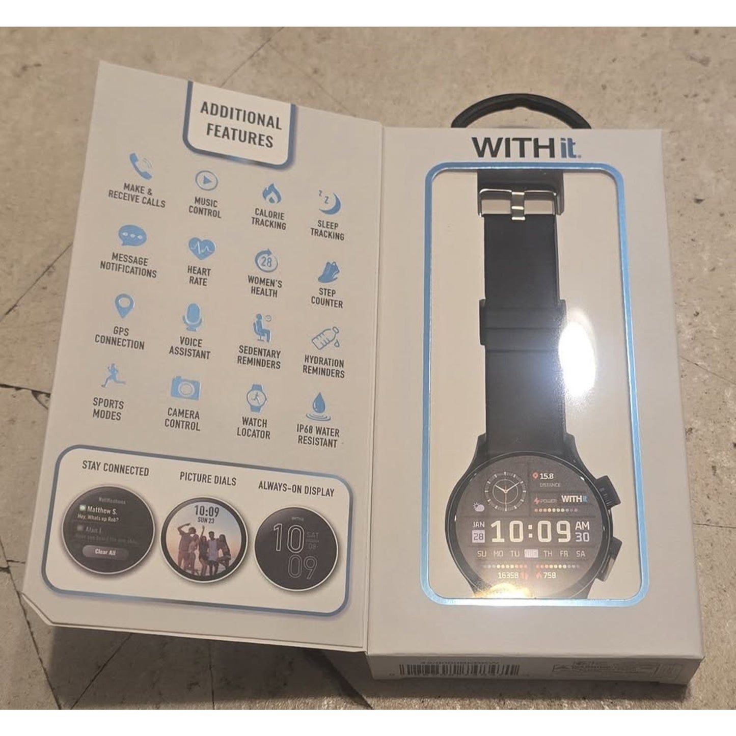 Withit AMOLED Touchscreen Smart Watch