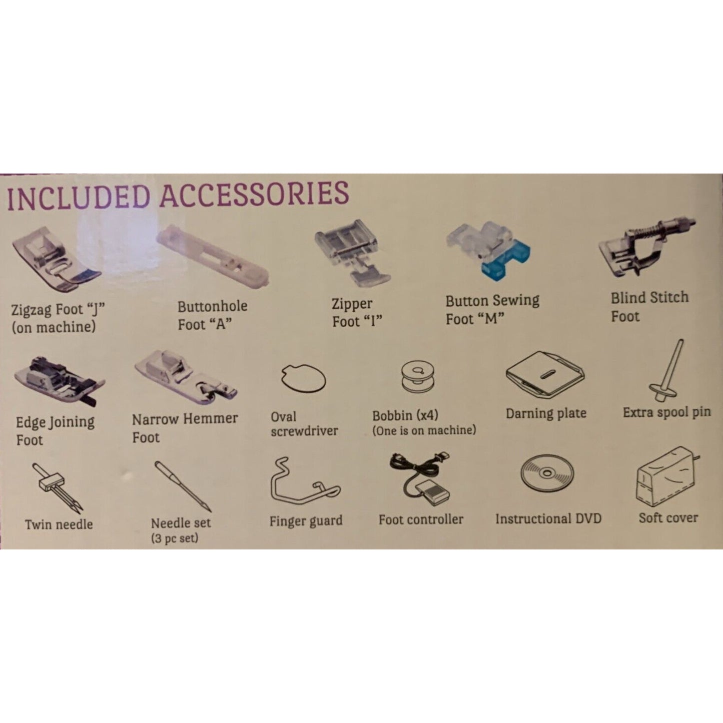 Brother MZ53 Full Size Sewing Machine with 53 Built In Stitches Tested