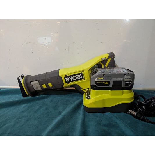 Ryobi ONE+ 18V Cordless Reciprocating Saw PCL515 w/ Battery Charger & 4AhBattery